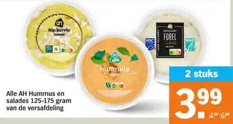 Albert Heijn Alle AH Hummus en salades aanbieding