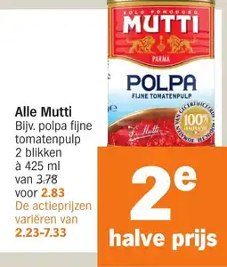 Albert Heijn Alle Mutti aanbieding