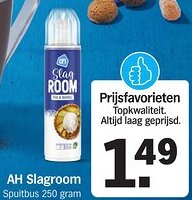 Albert Heijn AH Slagroom aanbieding