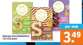 Albert Heijn Delicata chocoladeletters aanbieding