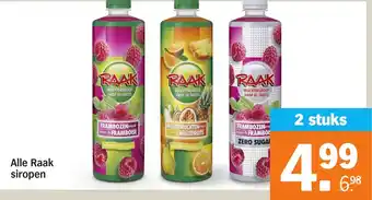 Albert Heijn Alle Raak siropen aanbieding