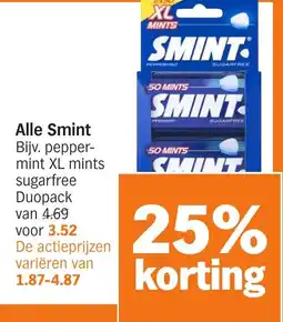 Albert Heijn Alle Smint aanbieding