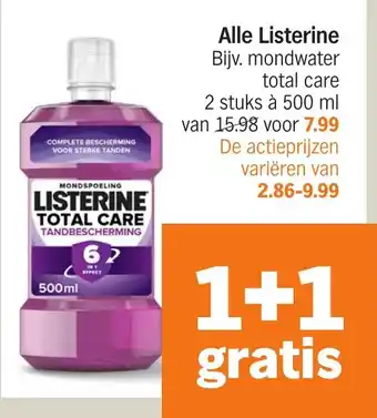 Albert Heijn Alle Listerine aanbieding