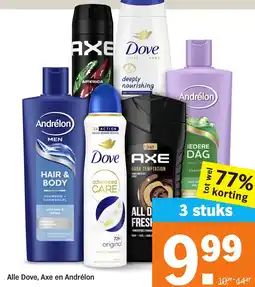 Albert Heijn Alle Dove, Axe en Andrélon aanbieding