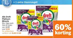 Albert Heijn Alle Dreft Platinum Miracle aanbieding