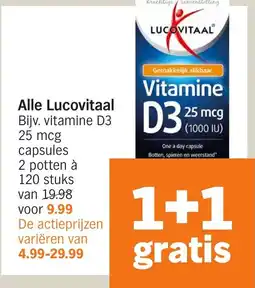 Albert Heijn Alle Lucovitaal aanbieding