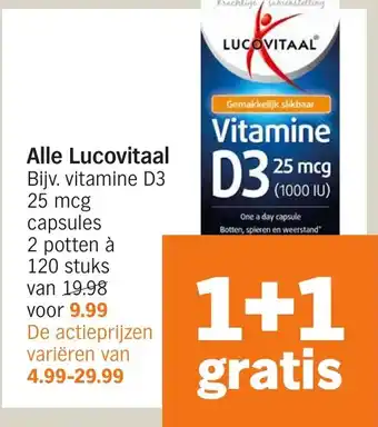 Albert Heijn Alle Lucovitaal aanbieding