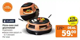 Albert Heijn BluMill Pizza-oven met gourmetstel aanbieding