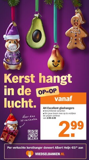 Albert Heijn AH Excellent glashangers aanbieding