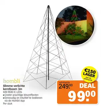 Albert Heijn Hombli Slimme verlichte kerstboom 3m aanbieding