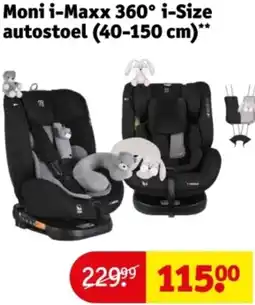 Kruidvat Moni i-Maxx 360° i-Size autostoel aanbieding