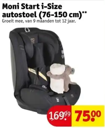 Kruidvat Moni Start i-Size autostoel aanbieding