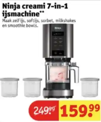 Kruidvat Ninja creami 7-in-1 ijsmachine aanbieding