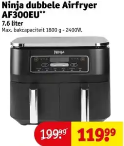 Kruidvat Ninja dubbele Airfryer AF300EU aanbieding