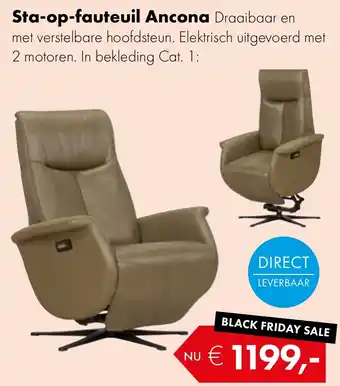 Woonsquare Sta-op-fauteuil Ancona aanbieding