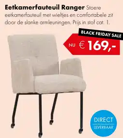 Woonsquare Eetkamerfauteuil Ranger aanbieding