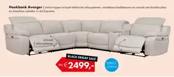 Woonsquare Hoekbank Avenger aanbieding