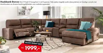 Woonsquare Hoekbank Denver aanbieding