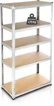 Praxis Profeco Heavy Duty Opbergrek 180x90 cm - Stellingkast - 5 Planken x 175 kg - RVS aanbieding