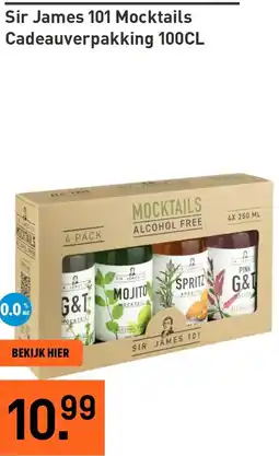 Gall & Gall Sir James 101 Mocktails Cadeauverpakking aanbieding