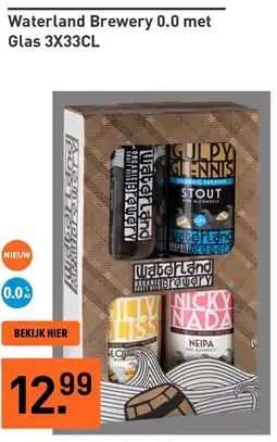 Gall & Gall Waterland Brewery 0.0 met Glas aanbieding