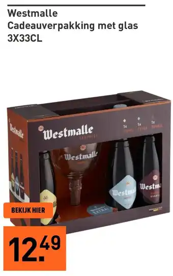Gall & Gall Westmalle Cadeauverpakking met glas aanbieding