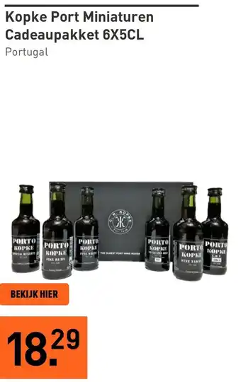 Gall & Gall Kopke Port Miniaturen Cadeaupakket aanbieding