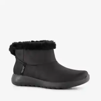 Scapino Skechers Slip-Ins On The Go gevoerde dames boots zwart aanbieding