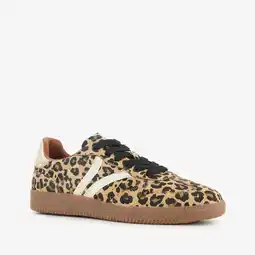 Scapino Blue Box bruine dames sneakers met luipaardprint aanbieding