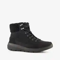 Scapino Skechers On-the-GO Glacial Wide Fit suède veterboots zwart aanbieding