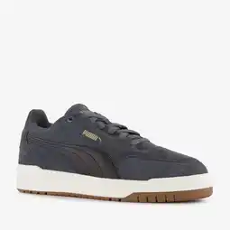 Scapino Puma Shuffle Downtown suede heren sneakers grijs aanbieding