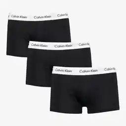 Scapino Calvin Klein low rise trunk boxershorts 3-pack zwart aanbieding