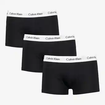 Scapino Calvin Klein low rise trunk boxershorts 3-pack zwart aanbieding