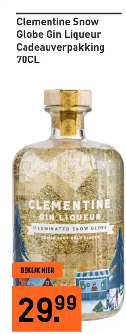 Gall & Gall Clementine Snow Globe Gin Liqueur Cadeauverpakking aanbieding