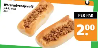 Poiesz Worstenbroodje saté aanbieding
