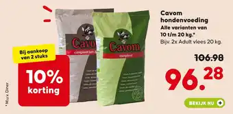 Pets Place Cavom hondenvoeding aanbieding