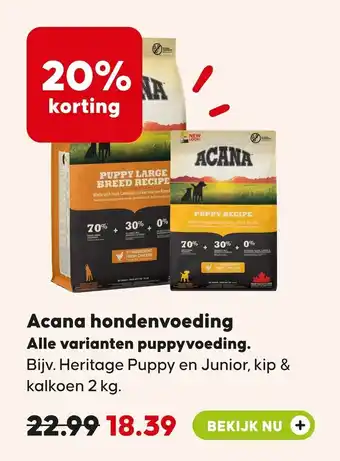 Pets Place Acana hondenvoeding aanbieding