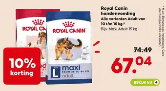 Pets Place Royal Canin hondenvoeding aanbieding