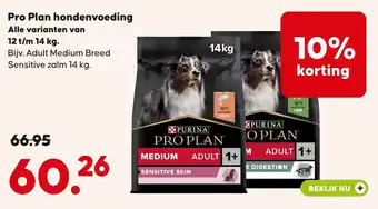 Pets Place Pro Plan hondenvoeding aanbieding