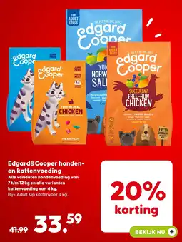Pets Place Edgard&Cooper honden en kattenvoeding aanbieding