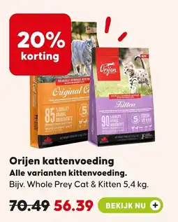 Pets Place Orijen kattenvoeding aanbieding
