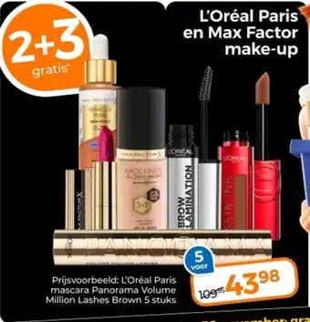 Trekpleister L'Oréal Paris en Max Factor make-up aanbieding