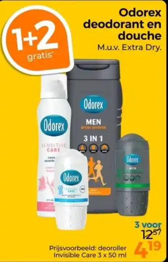 Trekpleister Odorex Deodorant en Douche aanbieding