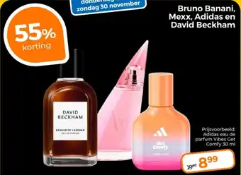 Trekpleister Bruno Banani, Mexx, Adidas en David Beckham aanbieding