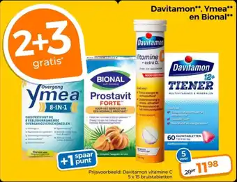 Trekpleister Davitamon, Ymea en Bional aanbieding