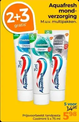 Trekpleister Aquafresh Mondverzorging aanbieding