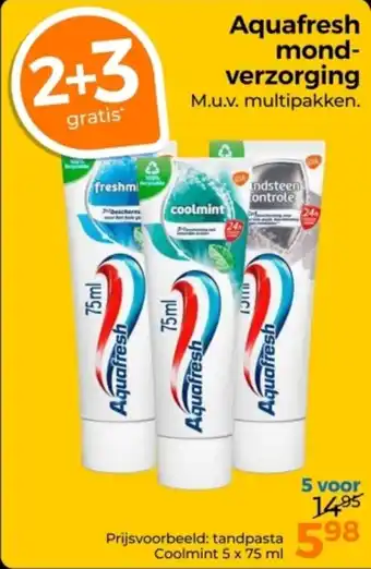 Trekpleister Aquafresh Mondverzorging aanbieding