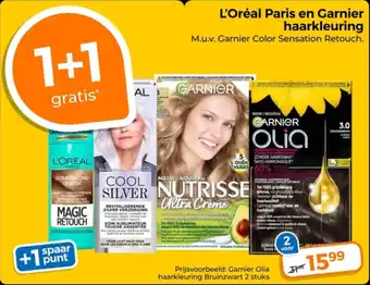 Trekpleister L'Oréal Paris en Garnier Haarkleuring aanbieding