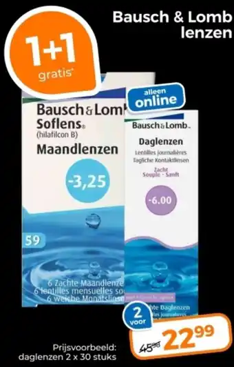 Trekpleister Bausch & Lomb Lenzen aanbieding
