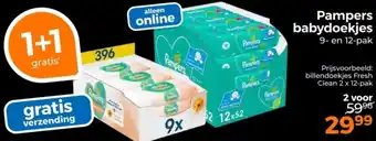 Trekpleister Pampers Babydoekjes aanbieding